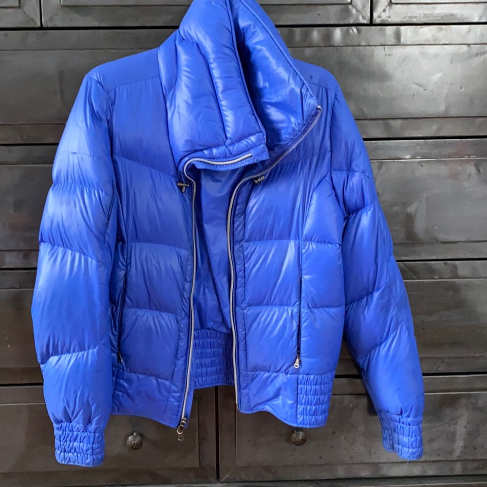 Ralph Lauren RLX Down Puffer Coat in Electric Blue, Size Medium - Picture 3 of 16